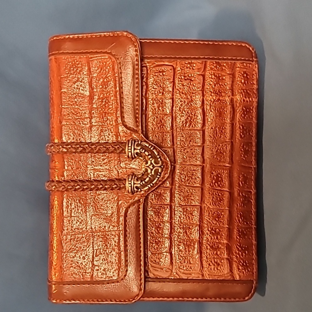MC bag Elegant Brown Crocodile-Embossed - Picture 3 of 10